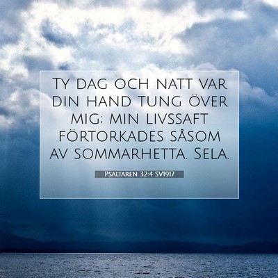 Psaltaren 32:4 Bibelvers Förklarad