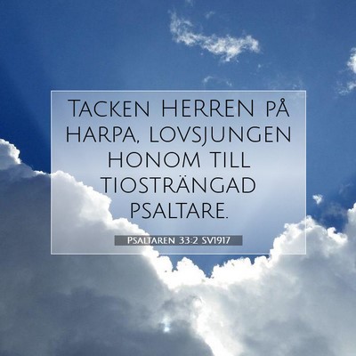 Psaltaren 33:2 Bibelvers Förklarad