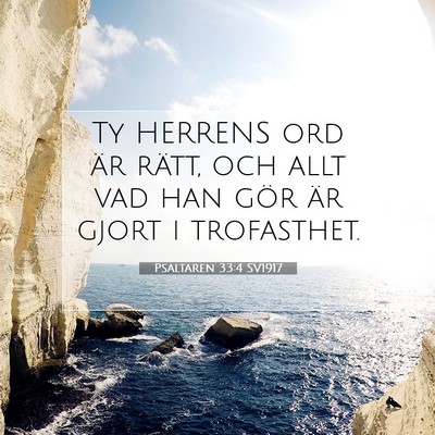 Psaltaren 33:4 Bibelvers Förklarad