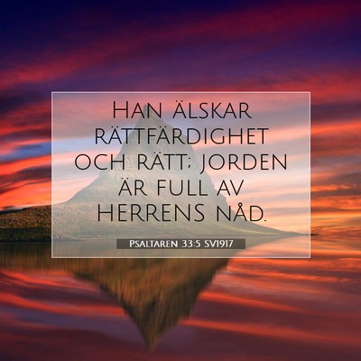 Psaltaren 33:5 Bibelvers Förklarad