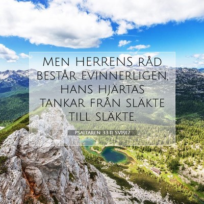 Psaltaren 33:11 SV1917 Bild av bibelvers