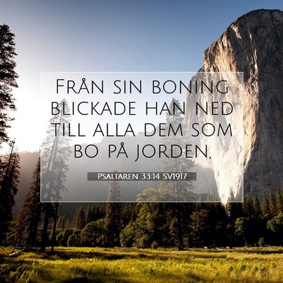 Psaltaren 33:14 Bibelvers Förklarad