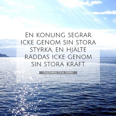 Psaltaren 33:16 Bibelvers Förklarad