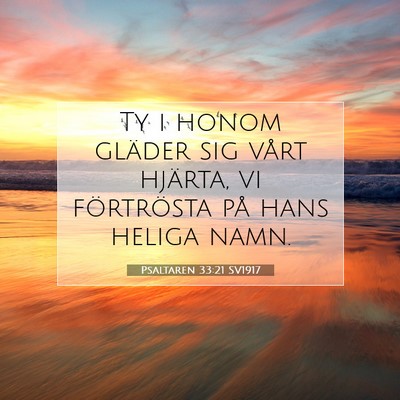 Psaltaren 33:21 Bibelvers Förklarad