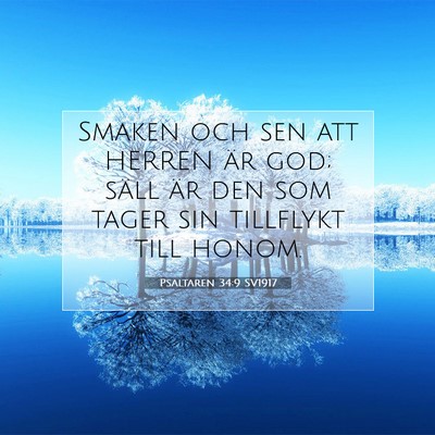 Psaltaren 34:9 SV1917 Bild av bibelvers