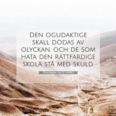 Psaltaren 34:22 SV1917 Bild av bibelvers