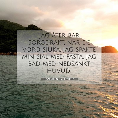 Psaltaren 35:13 Bibelvers Förklarad