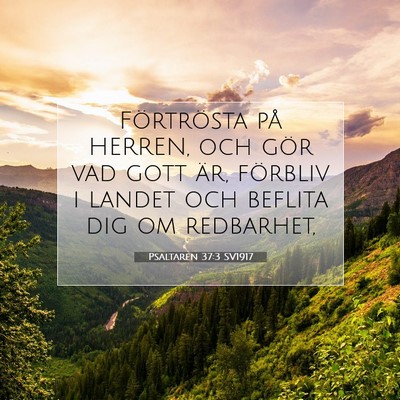 Psaltaren 37:3 SV1917 Bild av bibelvers