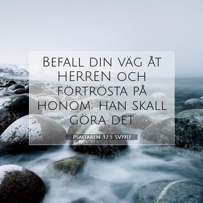 Psaltaren 37:5 SV1917 Bild av bibelvers