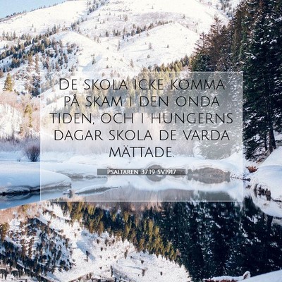 Psaltaren 37:19 Bibelvers Förklarad