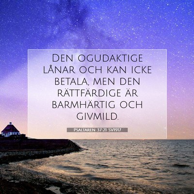 Psaltaren 37:21 Bibelvers Förklarad