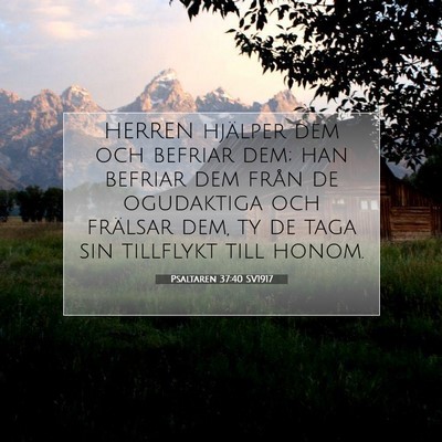 Psaltaren 37:40 Bibelvers Förklarad