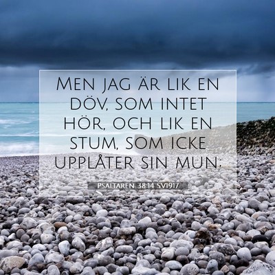 Psaltaren 38:14 Bibelvers Förklarad