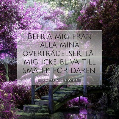 Psaltaren 39:9 Bibelvers Förklarad