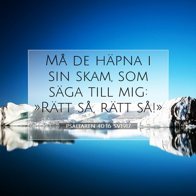 Psaltaren 40:16 Bibelvers Förklarad