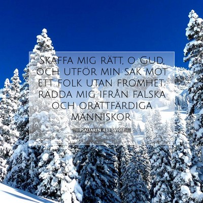 Psaltaren 43:1 SV1917 Bild av bibelvers