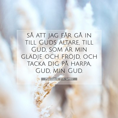 Psaltaren 43:4 SV1917 Bild av bibelvers