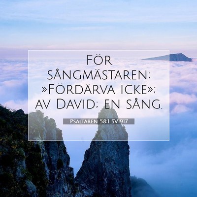 Psaltaren 58:1 SV1917 Bild av bibelvers