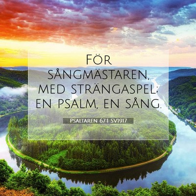 Psaltaren 67:1 SV1917 Bild av bibelvers