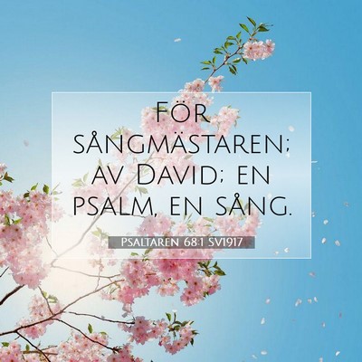 Psaltaren 68:1 SV1917 Bild av bibelvers