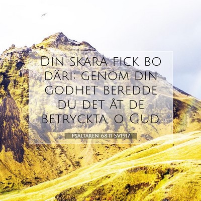 Psaltaren 68:11 Bibelvers Förklarad