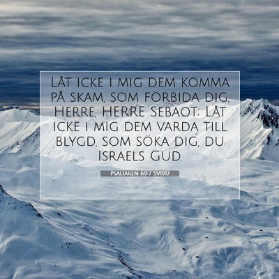 Psaltaren 69:7 SV1917 Bild av bibelvers