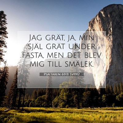 Psaltaren 69:11 SV1917 Bild av bibelvers