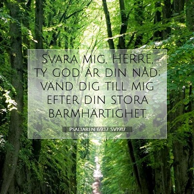 Psaltaren 69:17 SV1917 Bild av bibelvers