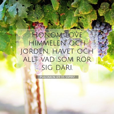 Psaltaren 69:35 SV1917 Bild av bibelvers