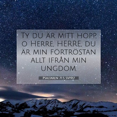Psaltaren 71:5 Bibelvers Förklarad