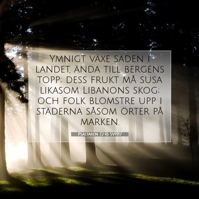 Psaltaren 72:16 Bibelvers Förklarad