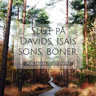 Psaltaren 72:20 Bibelvers Förklarad
