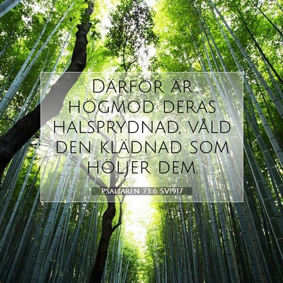 Psaltaren 73:6 Bibelvers Förklarad