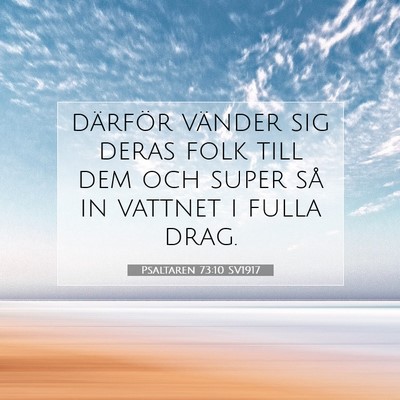 Psaltaren 73:10 Bibelvers Förklarad