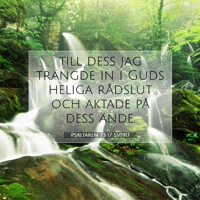 Psaltaren 73:17 Bibelvers Förklarad