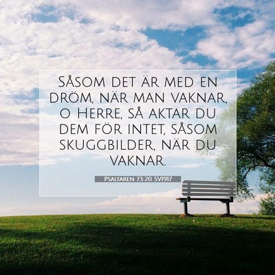 Psaltaren 73:20 Bibelvers Förklarad