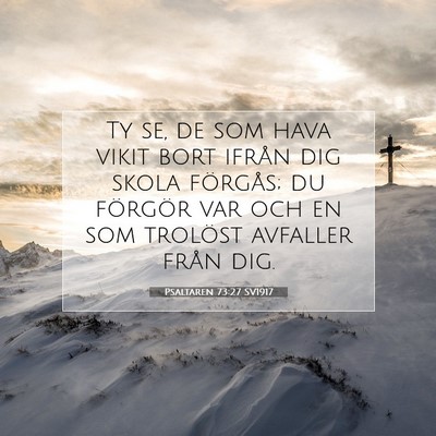 Psaltaren 73:27 Bibelvers Förklarad