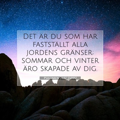 Psaltaren 74:17 Bibelvers Förklarad