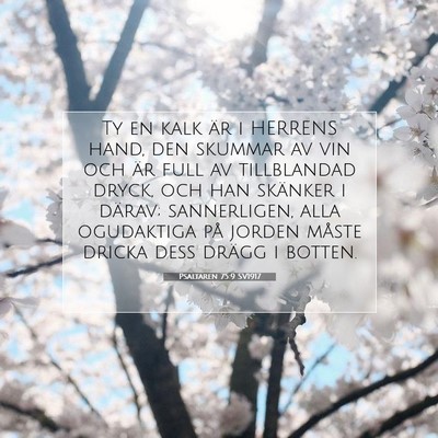 Psaltaren 75:9 Bibelvers Förklarad