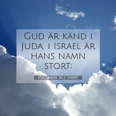 Psaltaren 76:2 Bibelvers Förklarad