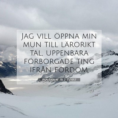 Psaltaren 78:2 Bibelvers Förklarad