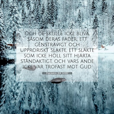 Psaltaren 78:8 Bibelvers Förklarad