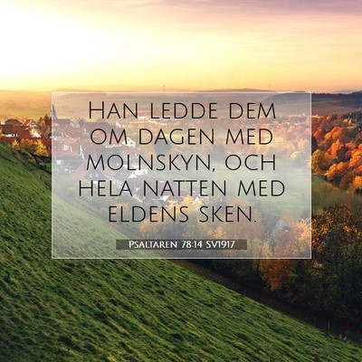 Psaltaren 78:14 Bibelvers Förklarad