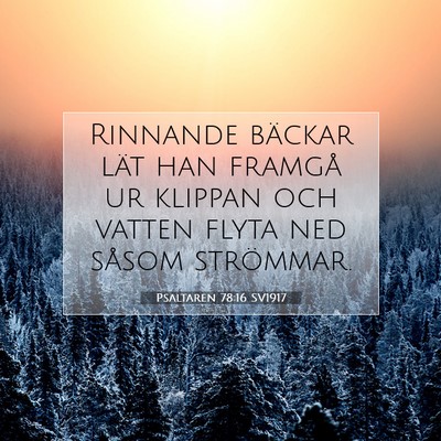 Psaltaren 78:16 Bibelvers Förklarad