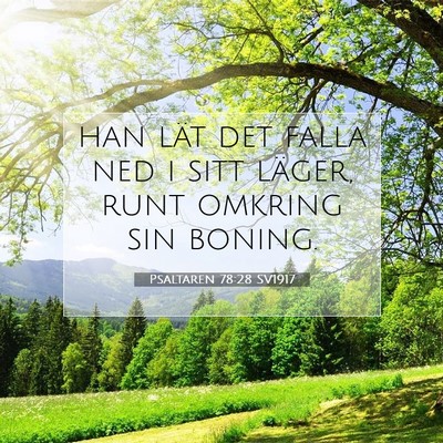Psaltaren 78:28 Bibelvers Förklarad