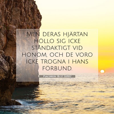 Psaltaren 78:37 Bibelvers Förklarad