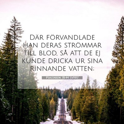 Psaltaren 78:44 Bibelvers Förklarad