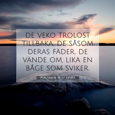 Psaltaren 78:57 Bibelvers Förklarad