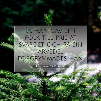Psaltaren 78:62 Bibelvers Förklarad