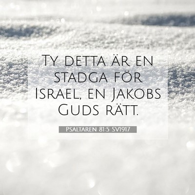 Psaltaren 81:5 SV1917 Bild av bibelvers